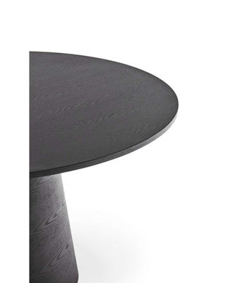 Mesa redonda para comedor modelo Cep acabado negro, 137cm(ancho) 75cm(alto) - Foto 2