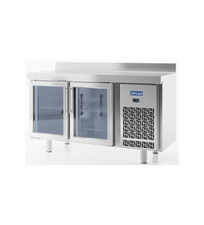 Mesa refrigerada 1,5 metros 2 Puertas Cristal