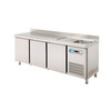 Mesa refrigerada con fregadero fondo 600 mm (elija modelo) línea nacional -