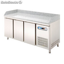 Mesa refrigerada gastronorm 3 puertas para preparación pizzas mpg-180 hc serie
