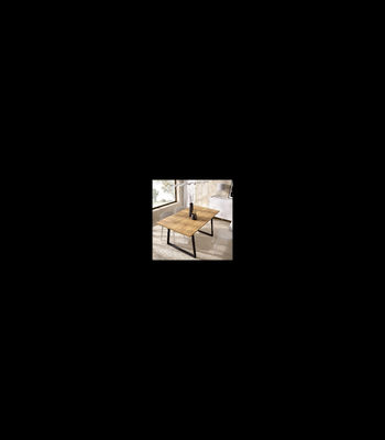 Mesa salon redonda extensible Rin acabado Nordic, 75 cm(alto)120-158  cm(ancho)110 cm(largo)