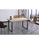 Mesa salón fija Natural roble nordish estructura negra 140 cm(ancho)80 cm(largo) - 1