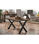 Mesa salon fija X-Loft-140 acabado roble american/negro, 76 cm(alto)140 - 2