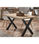 Mesa salon fija X-Loft-140 acabado roble nordish/negro, 76 cm(alto)140 - 1