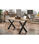 Mesa salon fija X-Loft-160 acabado roble nordish/negro, 76 cm(alto)160 - Foto 2