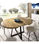 Mesa salon redonda extensible Rin acabado Nordic, 75 cm(alto)120-158 - Foto 4