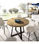 Mesa salon redonda extensible Rin acabado Nordic, 75 cm(alto)120-158 - 1