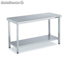 Mesa trabajo acero inox 2 metros (elija su configuración) - Central - 70 cm -