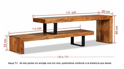 mesa tv industrial dos partes distintas medidas - Foto 3