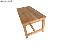 Mesa vintage de madeira de pinho