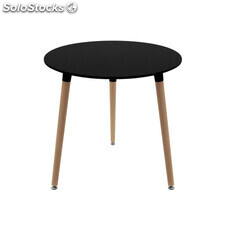 Mesas Comedor - Mesa Tower Redonda 80 cm - Negro