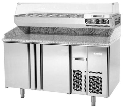 Mesas refrigeradas para ingredientes de pizzas MPG Ac. Inox. Ref 221