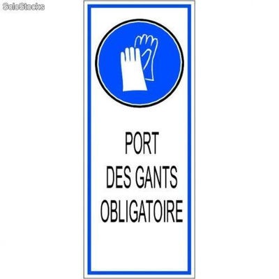 Message port des gants obligatoire