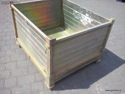 metalbox stahlbox pojemnik metalowy oblachowany pelny - Zdjęcie 4