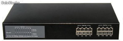Metricu 16 Port 10/100Mbps ieee802.3af Ethernet PoE Switch