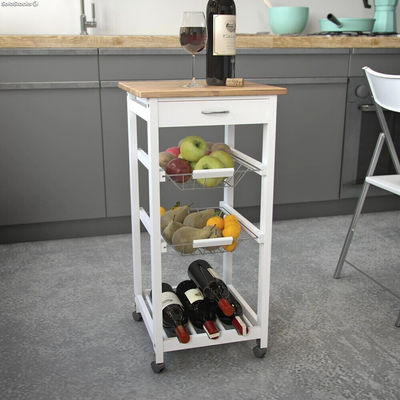 Meuble de cuisine avec 2 étagères un tiroir et un espace casier à vin - Sistemas - Photo 2
