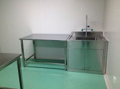 Meuble de laboratoire, Paillasse de laboratoire en inox, table de laboratoire - Photo 3