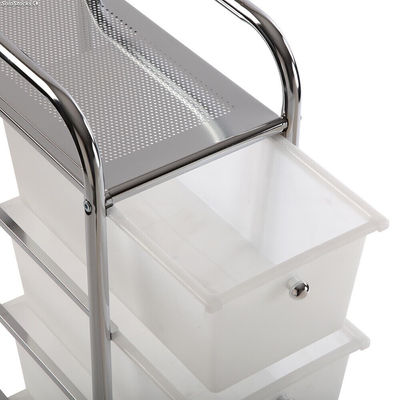 Meuble pour votre salle de bain avec 4 tiroirs, modèle Round (Blanc) - Sistemas - Photo 3