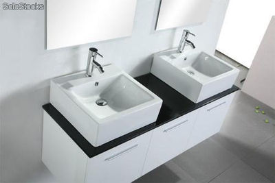 Meuble salle de bain CublanC ( Rangement 1400mm ) - Photo 2