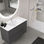 Meuble salle de bains sous vasque de 80 cm couleur anthracite - 1