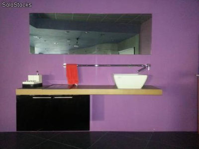 Meubles de salle de bains la surface du mur en bois - Photo 2
