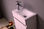 Meubles suspendus OS 40x22 cm + lavabo en résine + miroir - Photo 5