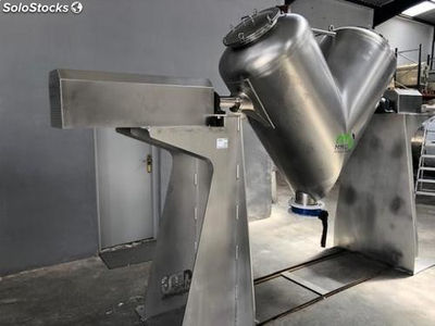 Mezclador en V con rompedor en acero inoxidable de capacidad 1.000 litros NUEVO - Foto 4