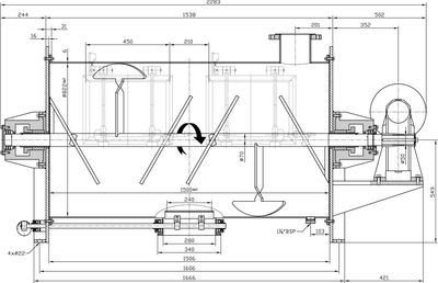 Mezclador Horizontal Mixer 750 lt, planos completos de las piezas y montaje. - Foto 3