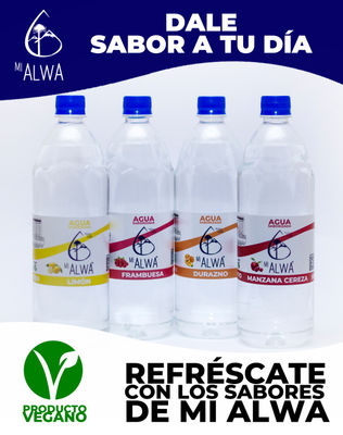 Mi Alwa 1 Litro Pack 6 Botellas Sabor Frambuesa - Foto 2