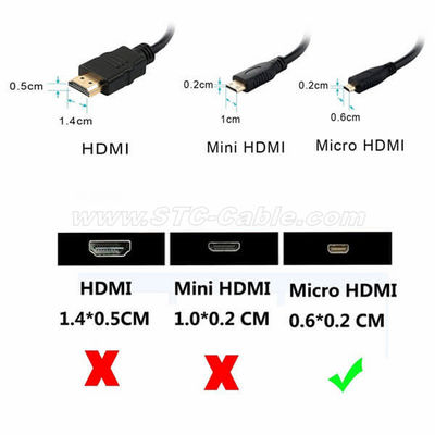 Micro HDMI to VGA Video Converter Adapter with 3.5mm Audio - Foto 2