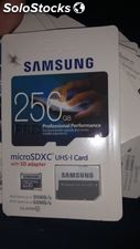 Micro sdxc Samsung 256GB Pro uhs-i Card con adattatore sd