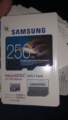 Micro sdxc Samsung 256GB Pro uhs-i Card con adattatore sd