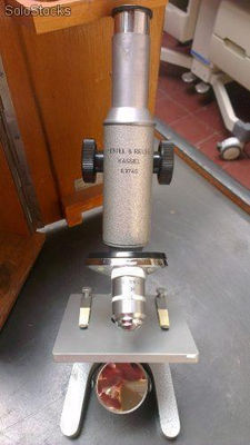 Microscopio Monoocular Marca Hertel &amp; Reuss Kassel Germany