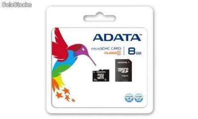 MicroSD de 8gb con adaptador sd marca adata