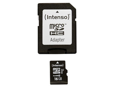MicroSDHC 16GB Intenso Premium CL10 uhs-i +Adapter Blister