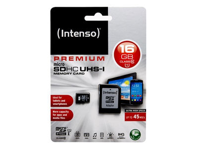 MicroSDHC 16GB Intenso Premium CL10 uhs-i +Adapter Blister - Foto 2