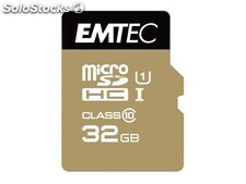 MicroSDHC 32GB emtec +Adapter CL10 EliteGold uhs-i 85MB/s Blister