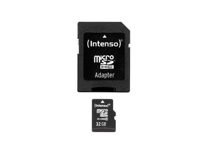 MicroSDHC 32GB Intenso +Adapter CL10 Blister