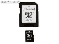 MicroSDXC 64GB Intenso Premium CL10 uhs-i +Adapter Blister