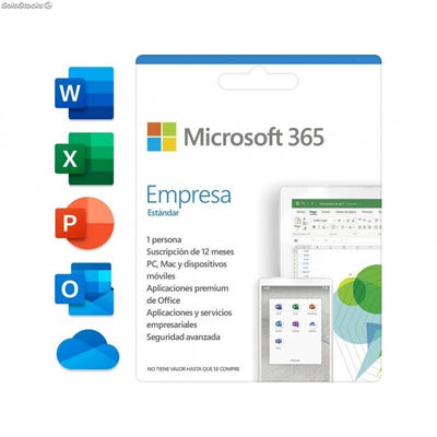 Microsoft 365 Empresa Estándar - 5 PCs/MAC - suscripción 12 meses