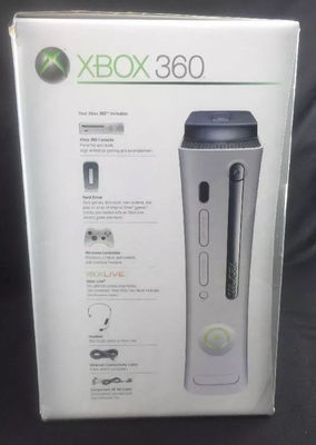 Microsoft Xbox 360 20Go Console Blanc B4J00001 Rare NIB: - Foto 2