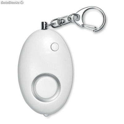 Mini alarma personal y llavero blanco MIMO8742-06