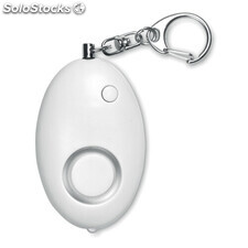 Mini alarme pessoal com chave branco MIMO8742-06