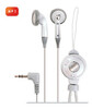 Mini auriculares estéreo Hi-Fi con colgador para reproductores MP3 FONESTAR