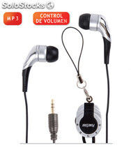 Mini auriculares estéreo Hi-Fi con colgador para reproductores MP3 FONESTAR - Foto 2