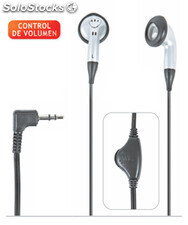 Mini auriculares estéreo Hi-Fi con control de volumen FONESTAR FA-310