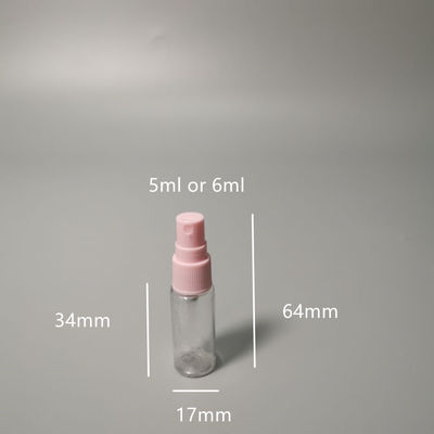 Mini botellas de spray de perfume de muestra con clip de botella de spray de plá