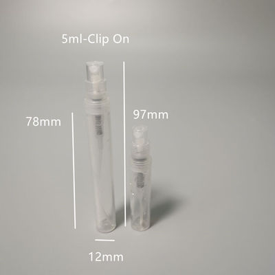 Mini botellas de spray de perfume de muestra con clip de botella de spray de plá - Foto 5