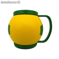 Mini Caneca em Formato de Bola Amarelo
