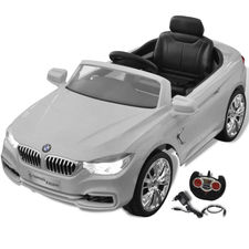 Mini-Carro Infantil de Controle Remoto Movido a Bateria BMW Branco